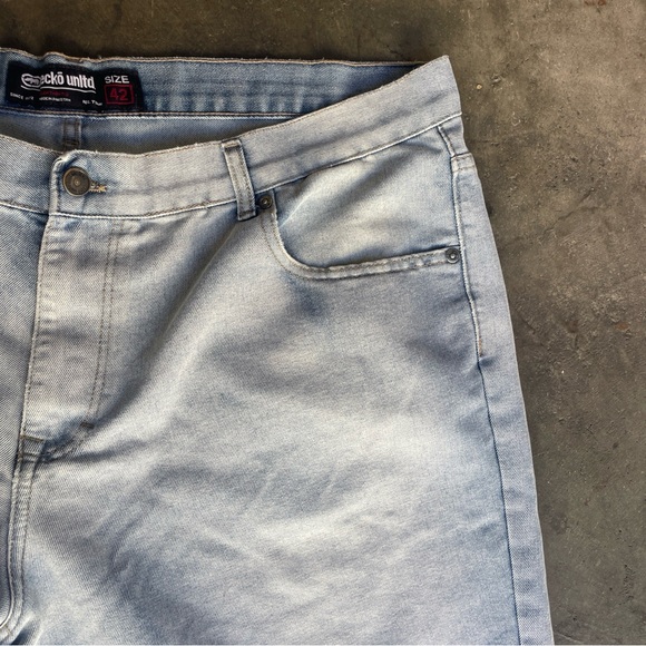 Ecko Unltd Jean Shorts Mens 42 Y2K Baggy Denim - Picture 3 of 6